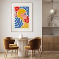 Plakat w ramie 40x50 - Kolorowe Rytmy - kobieca sztuka, abstrakcja - rama drewno