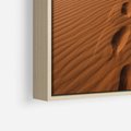 Obraz w ramie 80x120 - Piasek pustyni w ogniu - pustynia, piasek - rama drewno