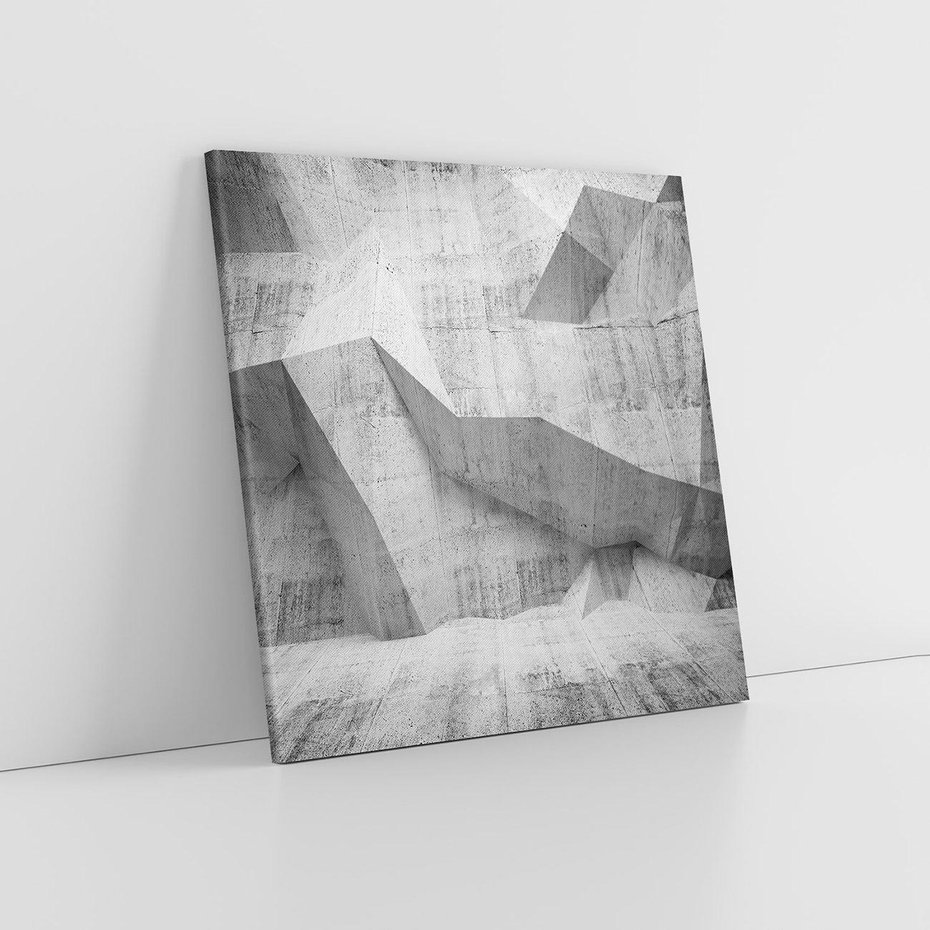 Obraz na płótnie 40x40 - Geometryczna harmonia sztuki - geometria, sztuka