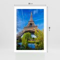 Plakat bez ramy 21x30 - Wieża Eiffla w Paryżu - Eiffla, Paryż