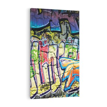 Obraz na płótnie 80x120 - Kolorowy wyraz - graffiti