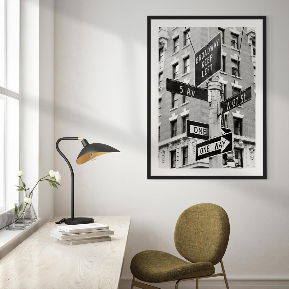 Plakat bez ramy 21x30 - Nowojorska Droga - nowy jork, fotografia