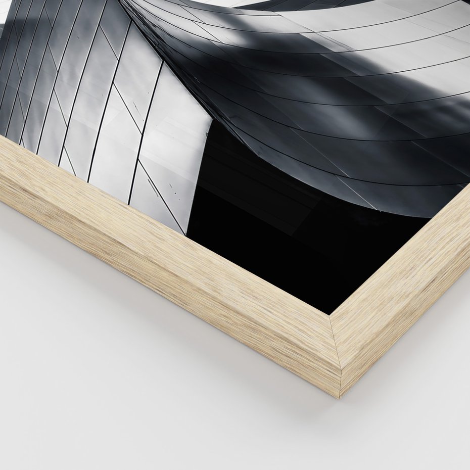 Zestaw obrazy w ramie 50x70 galeria - Nowoczesne, wieżowce, architektura - rama drewno