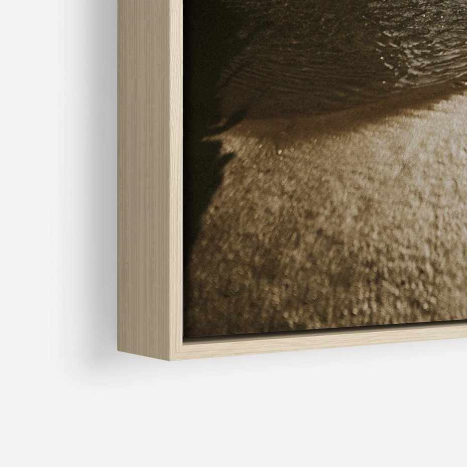 Obraz w ramie 80x120 - Relaksujący Raj - plaża, morze - rama drewno