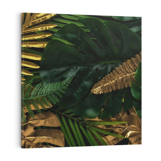 Obraz na płótnie 30x30 - Monstera Liście Kwiat - monstera, liście