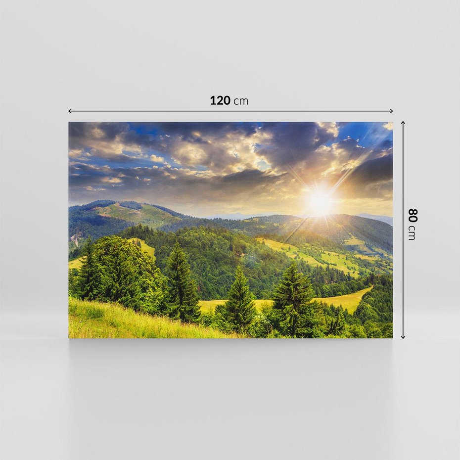 Obraz na płótnie 120x80 - Pejzaż w perspektywie - pejzaż, perspektywa