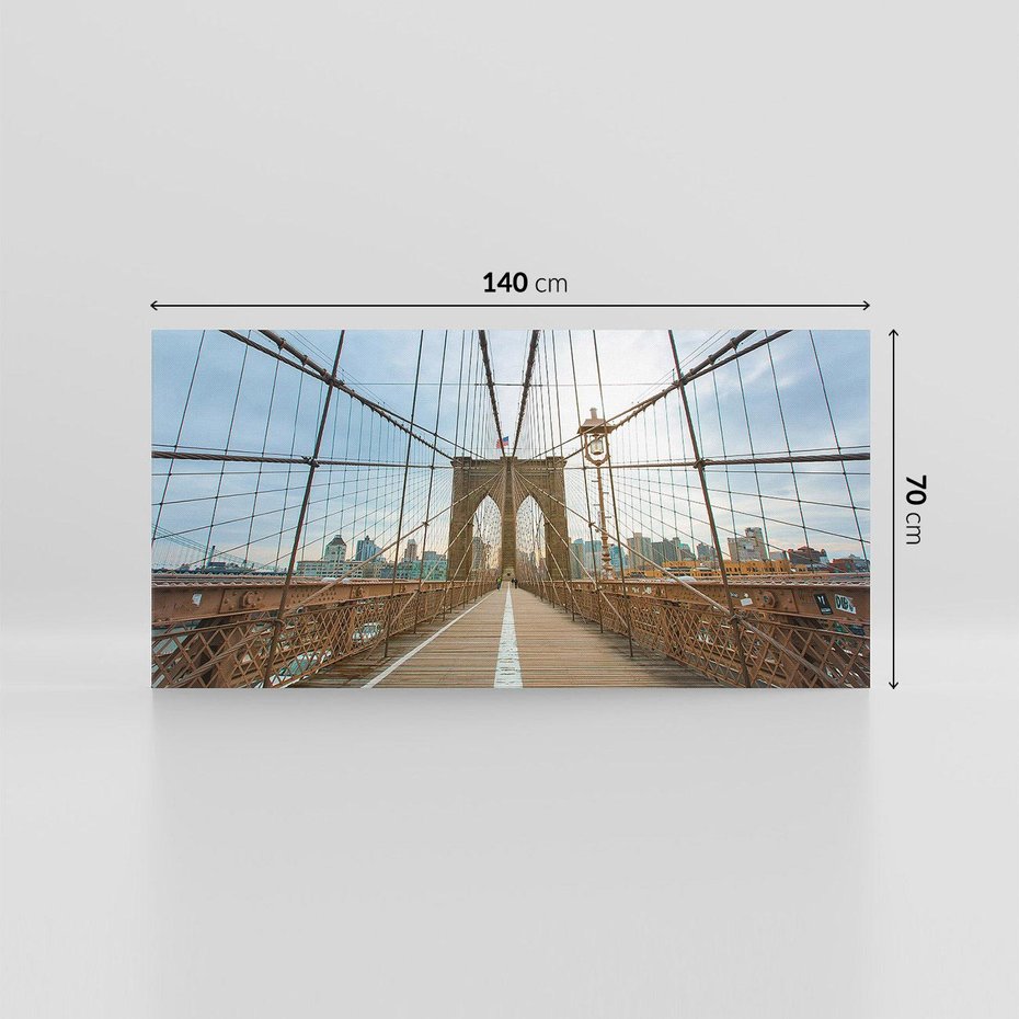 Obraz na płótnie 140x70 - Duch Manhattanu - most, Nowy Jork