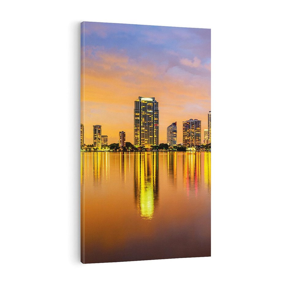 Obraz na płótnie 80x120 - miasto świateł - Miami, Floryda