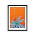 Plakat w ramie 30x40 - Naturalna Harmonia - kaktusy, liście - rama czarna