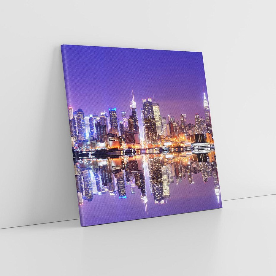 Obraz na płótnie 50x50 - Dynamiczne miasto - Nowy Jork - USA, miasto