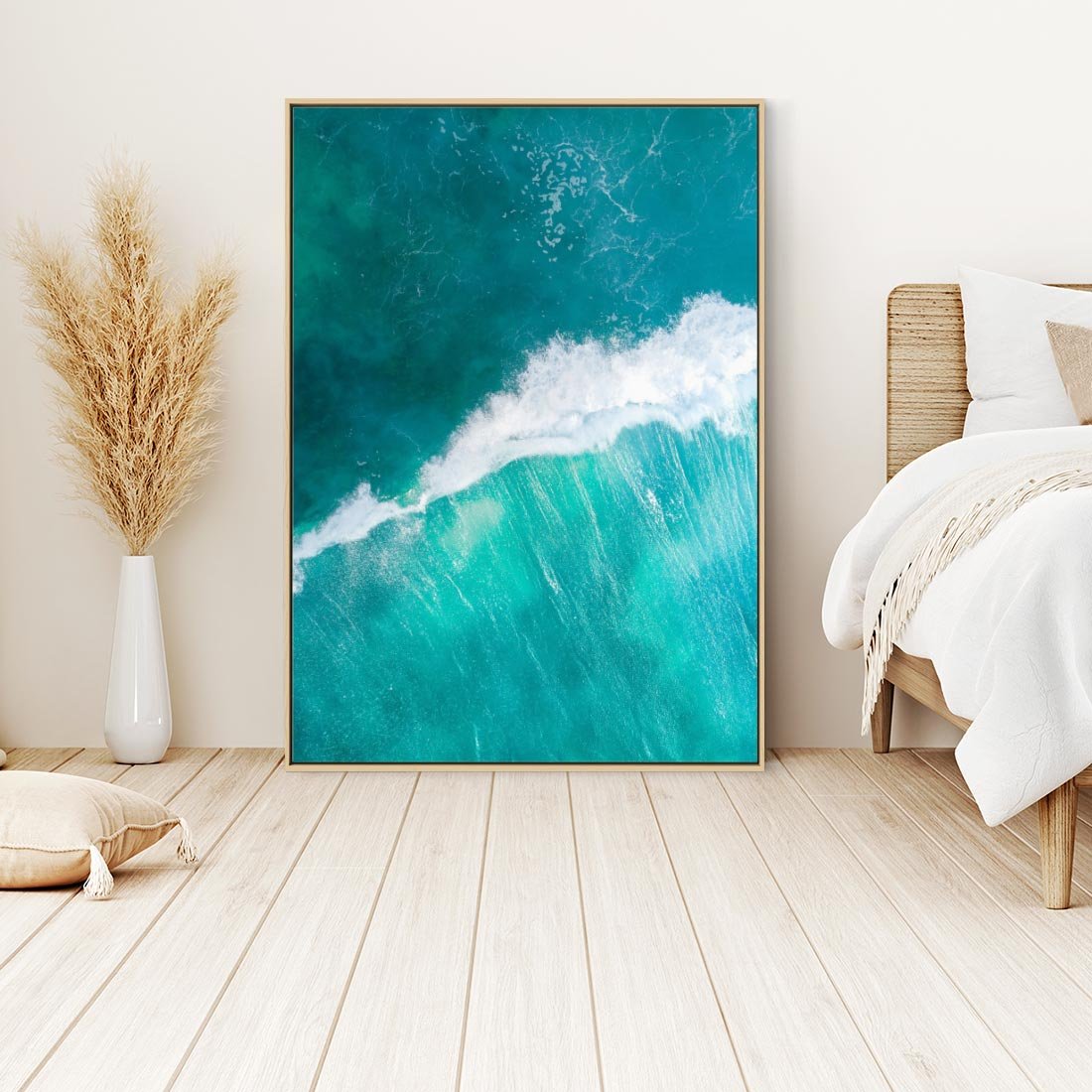 Obraz w ramie 80x120 - Siła i Spokój - morze, ocean - rama drewno