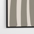 Obraz w ramie 70x100 - Beżowa Delikatność - nowoczesna sztuka, plakat modern - rama czarna
