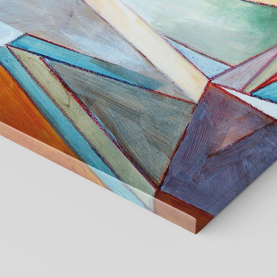 Obraz na płótnie 100x70 - Geometria abstrakcji - abstrakcja, geometria