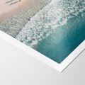 Plakat bez ramy 30x40 - Turkusowe Uroki - niebieskie turkusowe morze, plaża