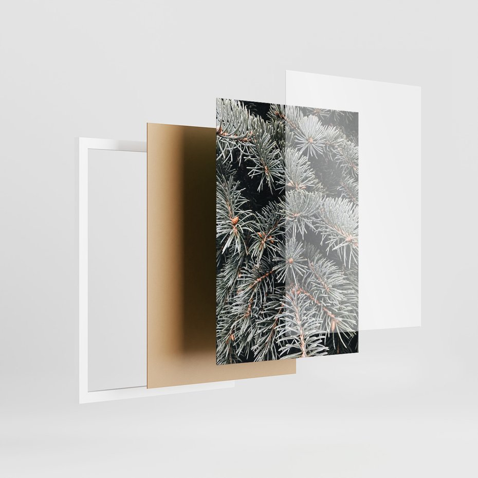 Zestaw obrazy w ramie 50x70 galeria - Kawa, zima, koc - rama biała