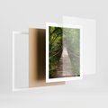 Plakat w ramie 40x50 - Przez Dżunglę - most, linowy - rama biała