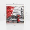 Obraz w ramie 80x80 - Big Ben w Londynie - londyn, big ben - rama drewno