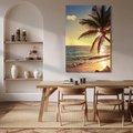 Obraz na płótnie 80x120 - Rajski Widok - zachód słońca,