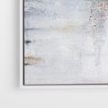Obraz w ramie 80x80 - Kontrastujące Chaosy - abstrakcja, kontrast - rama biała