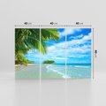 Obraz na płótnie 120x80 - Ucieczka do Raju - wyspa tropikalna, plaża