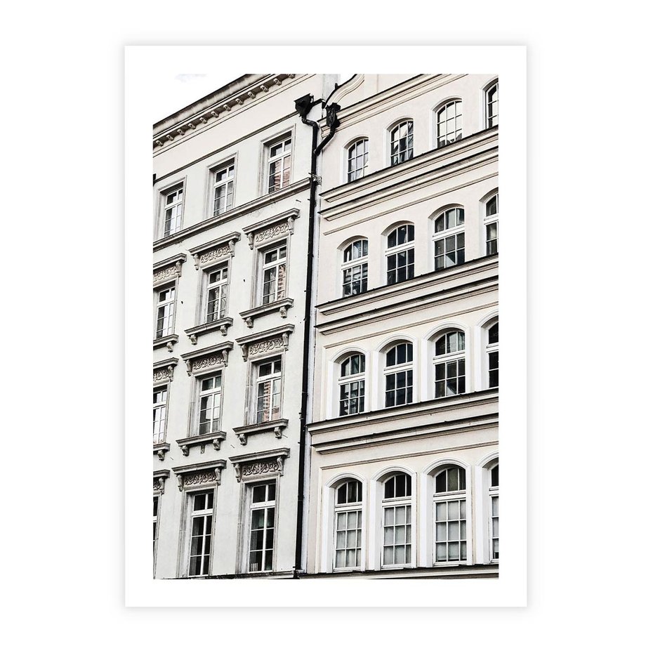 Plakat bez ramy 30x40 - Urok Starej Kamienicy - budynki, miasto
