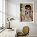 Plakat bez ramy 30x40 - Klimatyczna Uliczka w Grecji - uliczka, Grecja