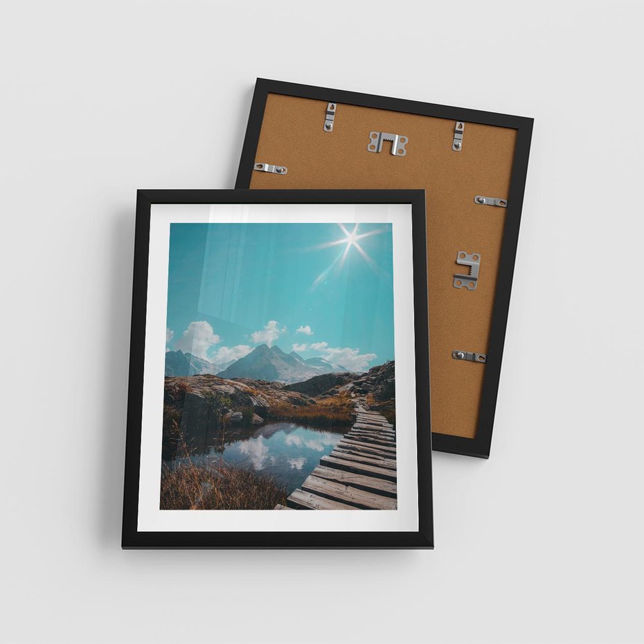 Plakat w ramie 40x50 - Inspirujący Pejzaż - ścieżka, górska - rama czarna