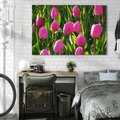 Obraz na płótnie 100x70 - Tulipanowa harmonia - tulipany, kwiaty