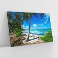 Obraz na płótnie 70x50 - Raj na Tropikalnej Wyspie - tropikalna, wyspa