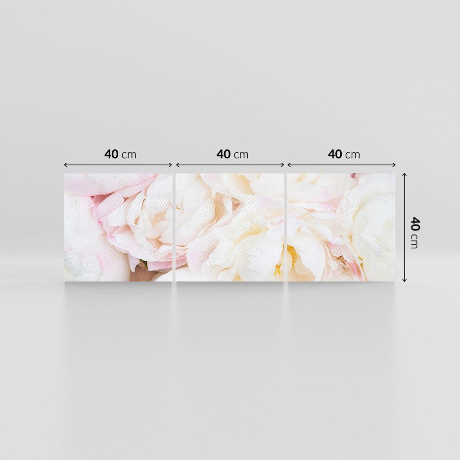 Obraz na płótnie 120x40 - natura w pełnym rozkwicie - kwiaty