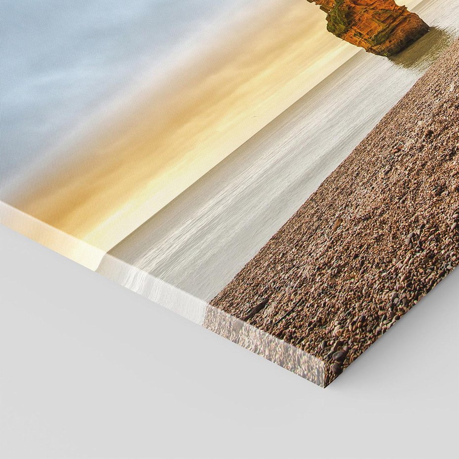 Obraz na płótnie 70x50 - Plaża Morza z Skałami - plaża, morze