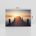 Obraz na płótnie 120x80 - Morze w blasku molo - morze, molo