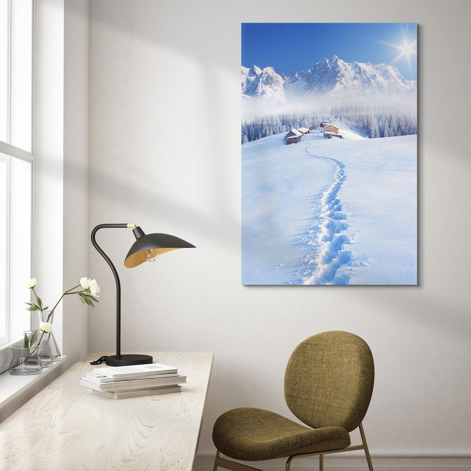 Obraz na płótnie 50x70 - Magia zimowych gór - zima, góry