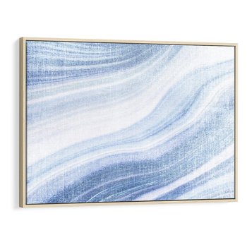 Obraz w ramie 100x70 - Abstrakcyjna akwarela - abstrakcja, akwarela - rama drewno