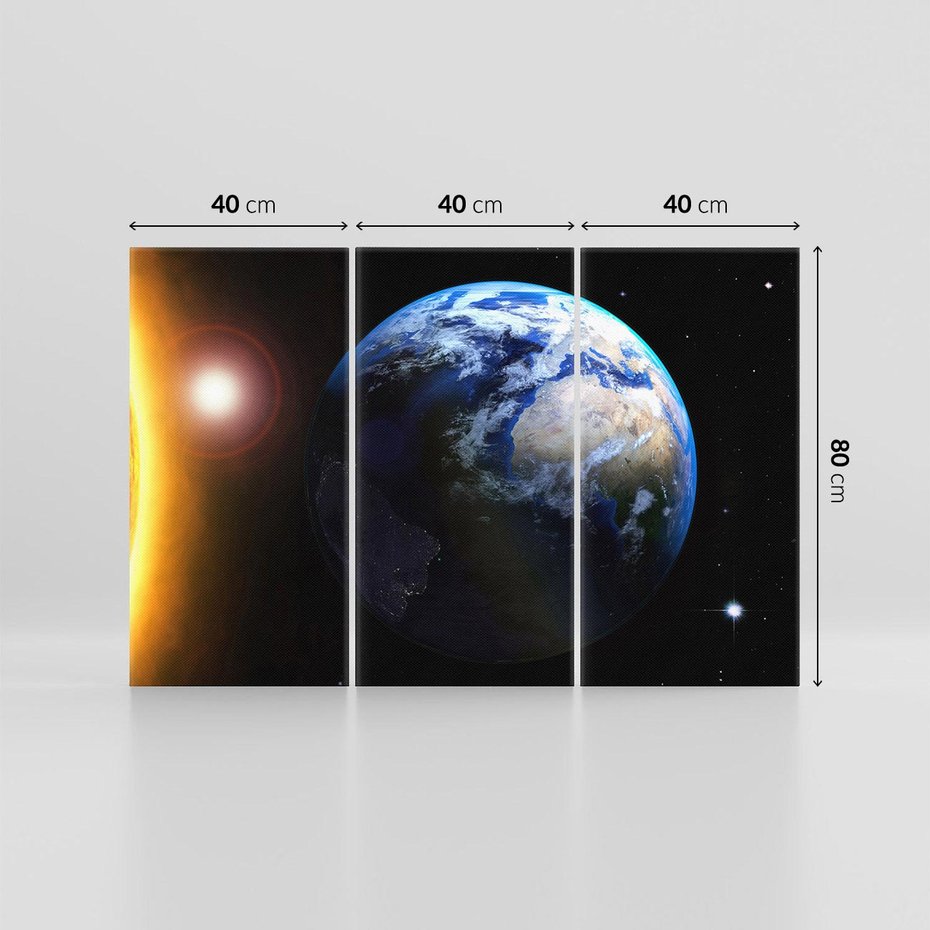 Obraz na płótnie 120x80 - Piękno Ziemi - kosmos, ziemia