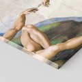 Obraz na płótnie 120x80 - "Stworzenie Adama" Michał Anioł - Reprodukcja - reprodukcja, obraz na płótnie