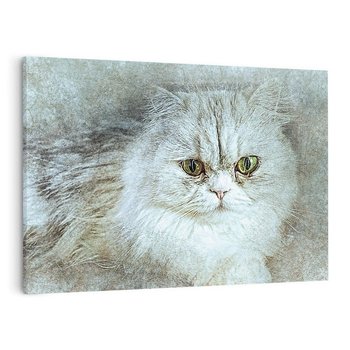 Obraz na płótnie 100x70 - Zwierzęca abstrakcja: Kot - kot, zwierzę