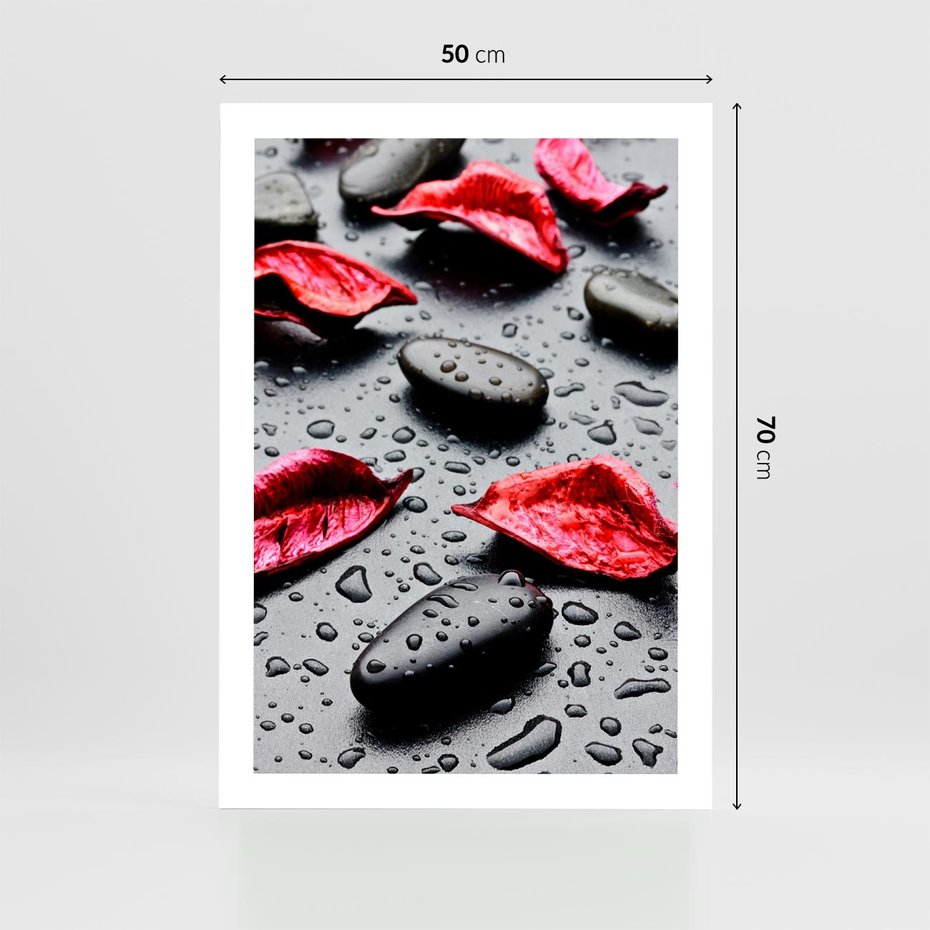 Plakat bez ramy 50x70 - Spa wśród Natury - spa, kamienie