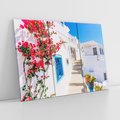 Obraz na płótnie 120x80 - Piękno miasta nad morzem - Grecja, uliczka