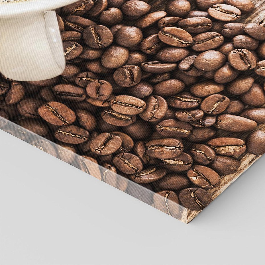 Obraz na płótnie 120x80 - filiżanka pełna aromatu - kawa, filiżanka