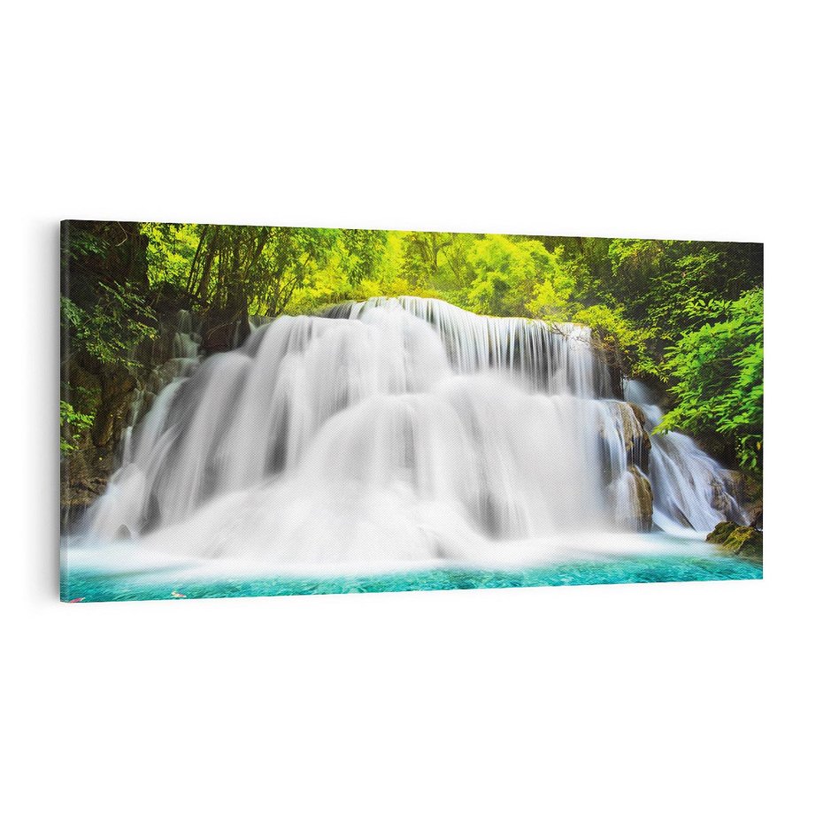 Obraz na płótnie 140x70 - Magiczne wodospady Tajlandii - Tajlandia, wodospad