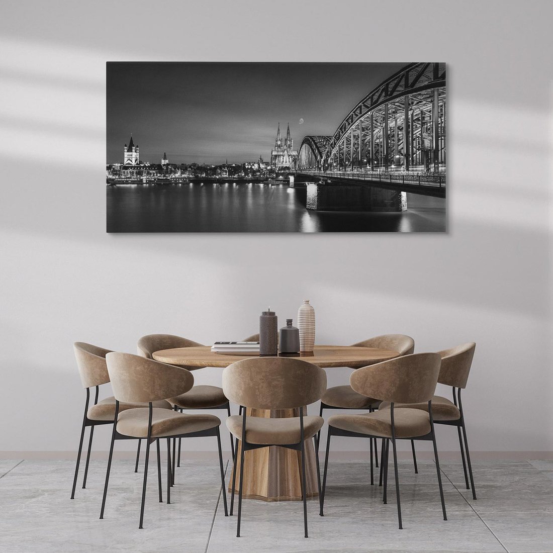 Obraz na płótnie 120x60 - Harmonia architektury - most, Niemcy