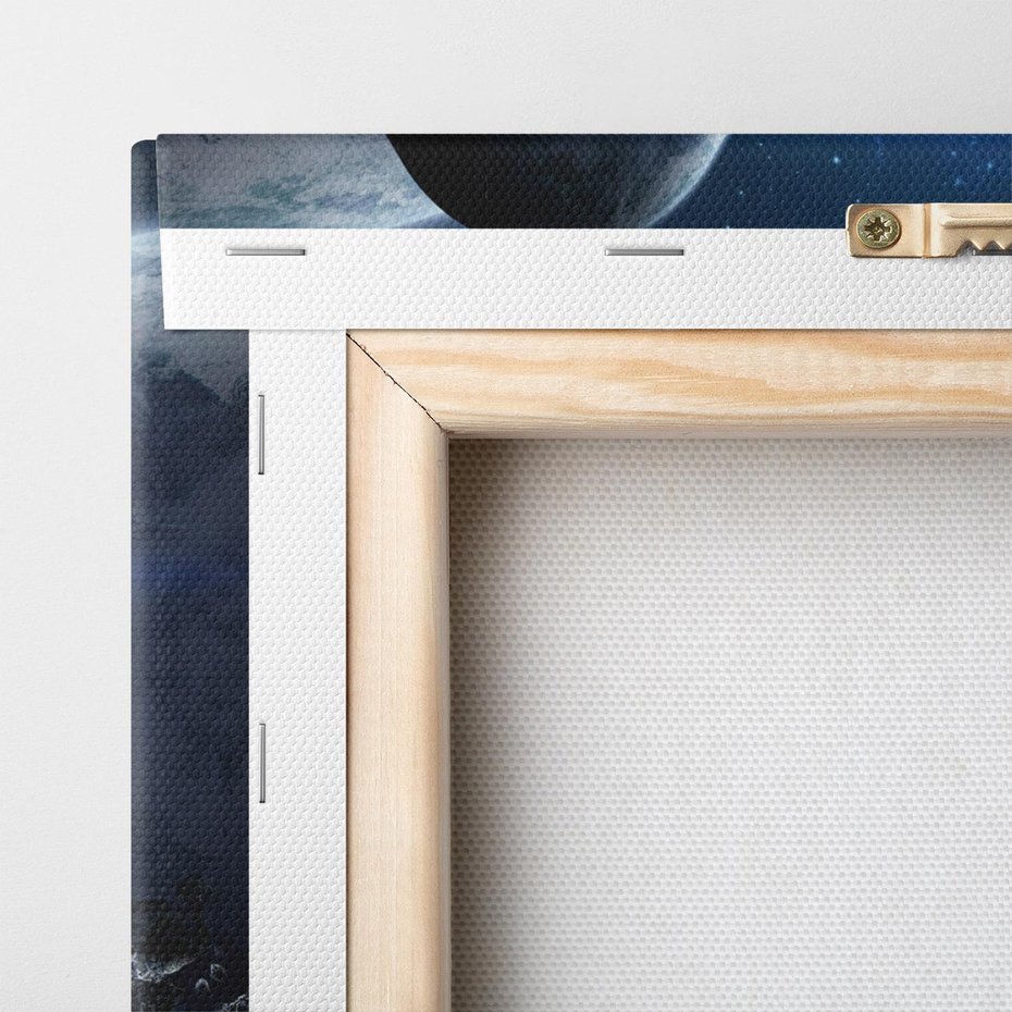 Obraz na płótnie 140x70 - Ziemia w Kosmosie - ziema, kosmos