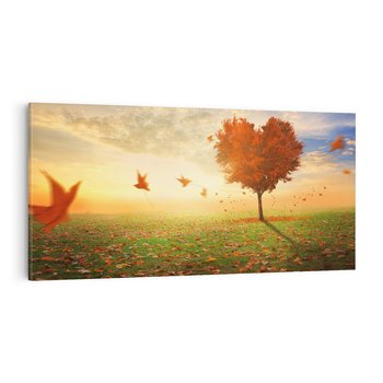 Obraz na płótnie 120x60 - Drzewo sercem natury - drzewo, serce
