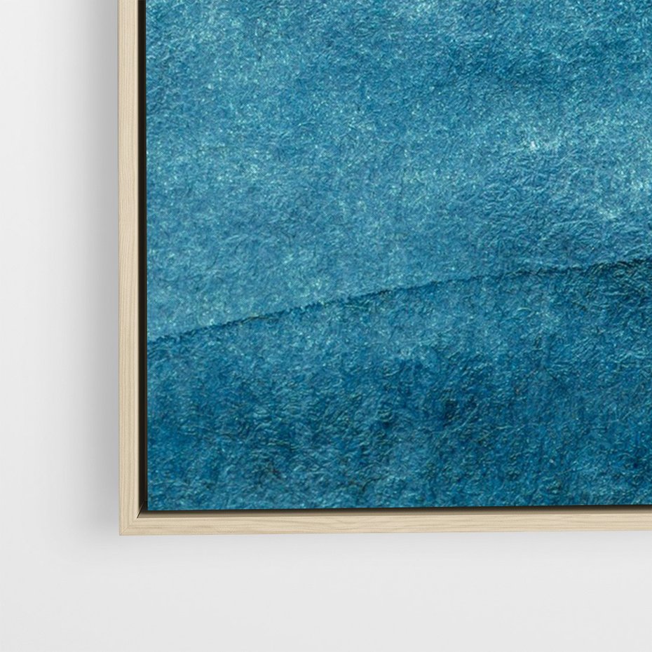 Obraz w ramie 50x70 - Kolorowe fale akwareli - akwarela, fale - rama drewno