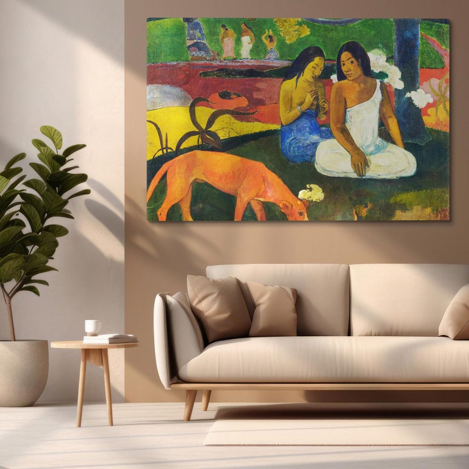 Obraz na płótnie 70x50 - Arearea 1892, Paul Gauguin - Reprodukcja - reprodukcja, obraz na płótnie