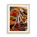 Plakat w ramie 50x70 - Smakowite Aromaty - przyprawy, kuchnia - rama drewno