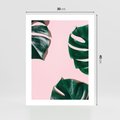 Plakat bez ramy 30x40 - Siła Natury - liście, monstera