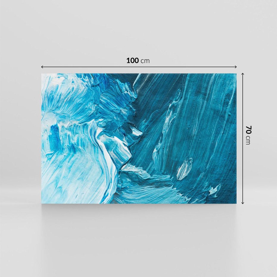 Obraz na płótnie 100x70 - Wyrazista abstrakcja w akwareli - abstrakcja, akwarela