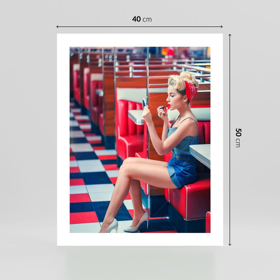 Plakat bez ramy 40x50 - Ikoniczna Uroda - retro, Marylin Monroe